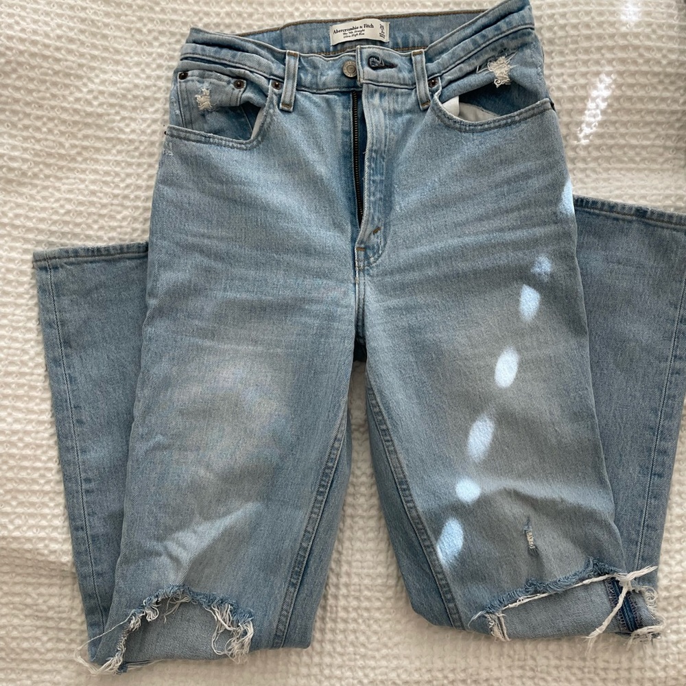 Abercrombie 90s straight ultra high rise jeans
